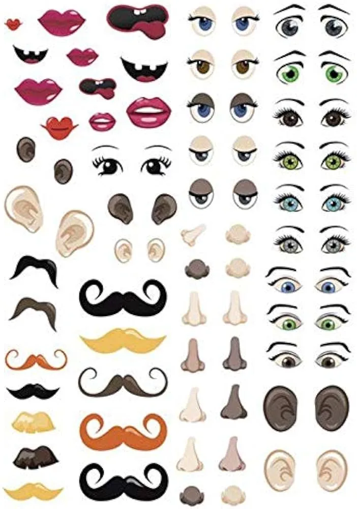 Amazon.com: 124 Pegatinas - Ojos y rostro : Arte y Manualidades Amazon.com: 124 Pegatinas - Ojos y rostro : Arte y Manualidades