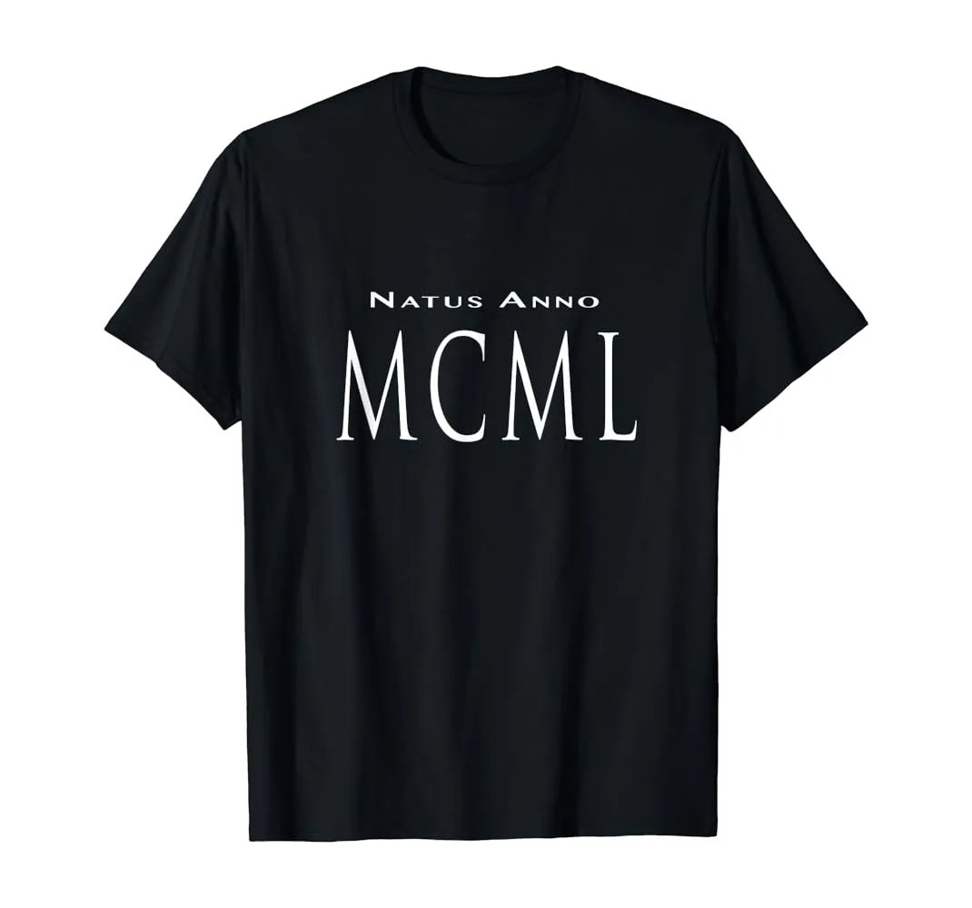 Amazon.com: Born en 1950 Natus Anno MCML números romanos playera, hombre XL, Jaspeado oscuro : Ropa, Zapatos y Joyería Amazon.com: Born en 1950 Natus Anno MCML números romanos playera, hombre XL, Jaspeado oscuro : Ropa, Zapatos y Joyería