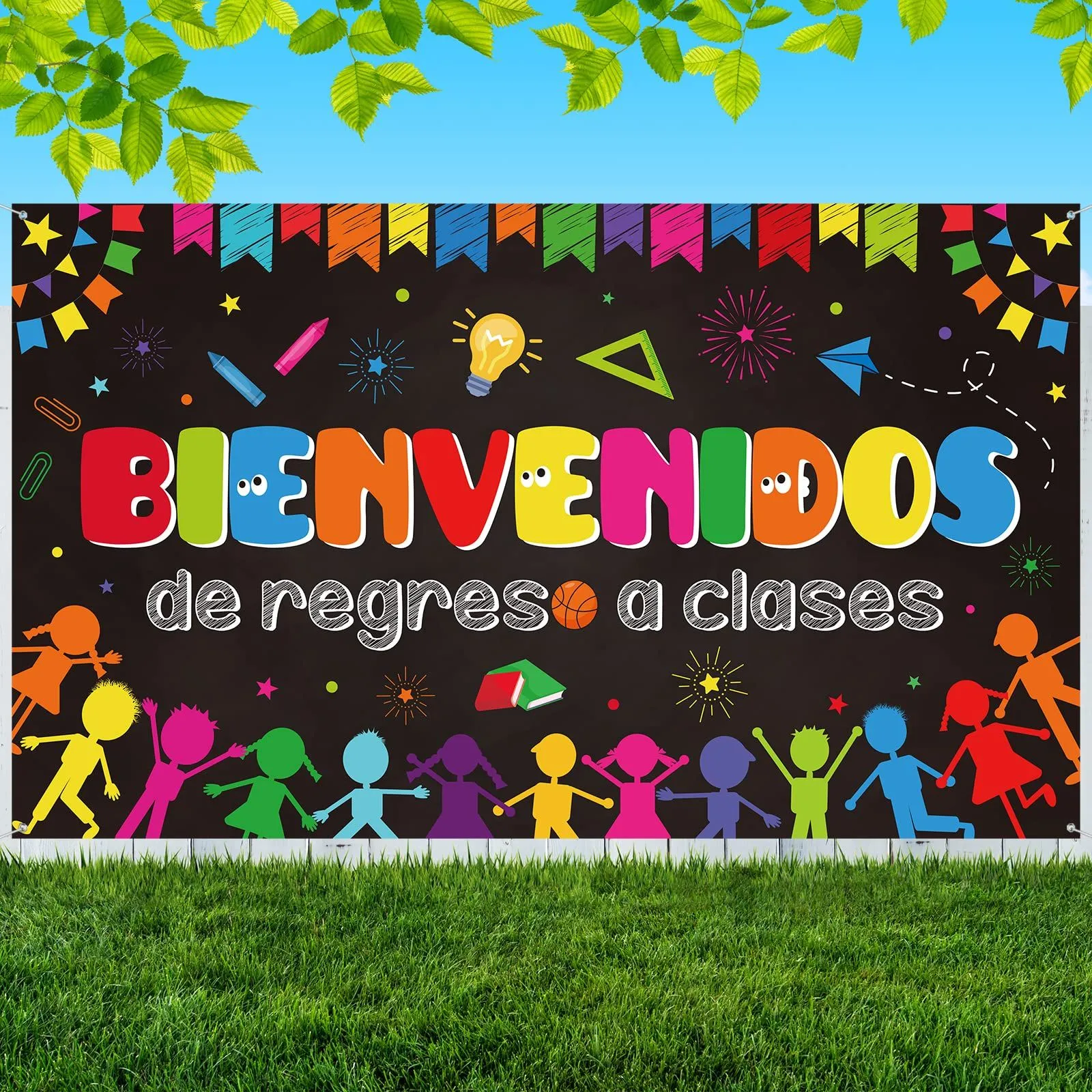 Amazon.com: Cartel de bienvenida en español de bienvenida a la escuela, cartel grande de tela para el primer día de escuela, cartel de telón de fondo, tablón de anuncios, decoración de pared Amazon.com: Cartel de bienvenida en español de bienvenida a la escuela, cartel grande de tela para el primer día de escuela, cartel de telón de fondo, tablón de anuncios, decoración de pared