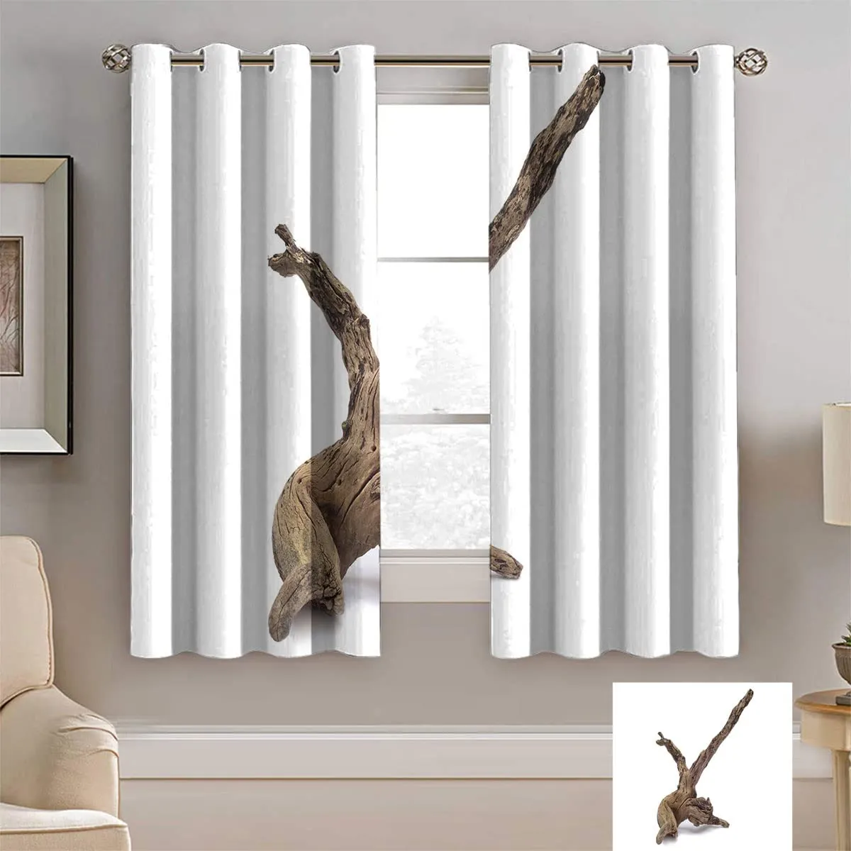Amazon.com: Cortina decorativa de madera para oscurecer la habitación, una pieza de madera en forma extraña sobre fondo blanco, cortinas modernas de obras artísticas, juego de 2 paneles para dormitorio, 63 pulgadas Amazon.com: Cortina decorativa de madera para oscurecer la habitación, una pieza de madera en forma extraña sobre fondo blanco, cortinas modernas de obras artísticas, juego de 2 paneles para dormitorio, 63 pulgadas