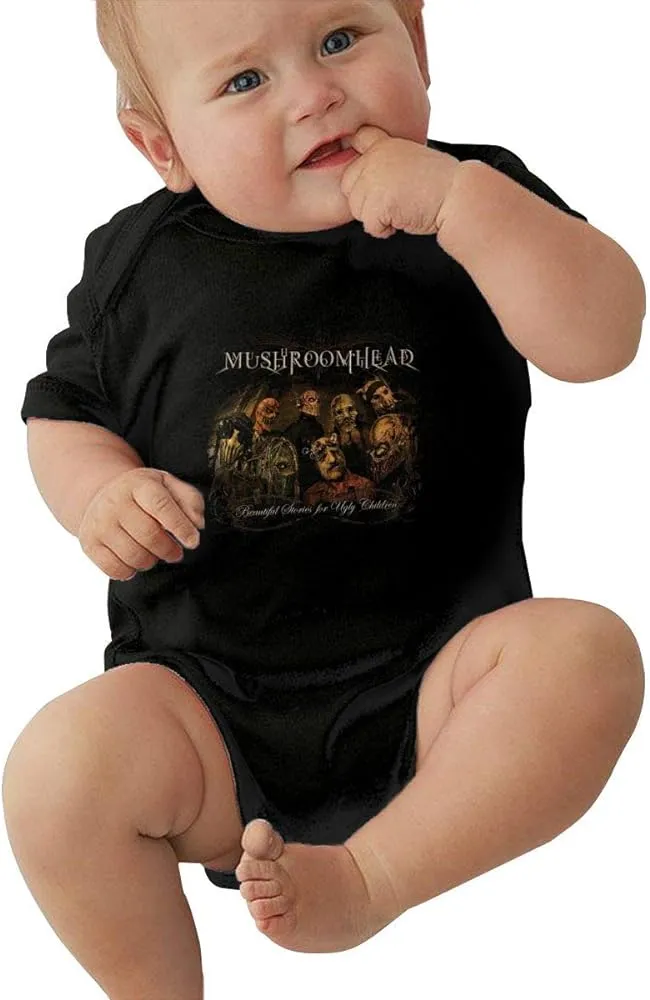 Amazon.com: IPZDF Mushroomhead hermosas historias para niños feos bebé mono  de manga corta deporte mono 0-24 meses Unisex, 12 meses, Negro : Ropa,  Zapatos y Joyería