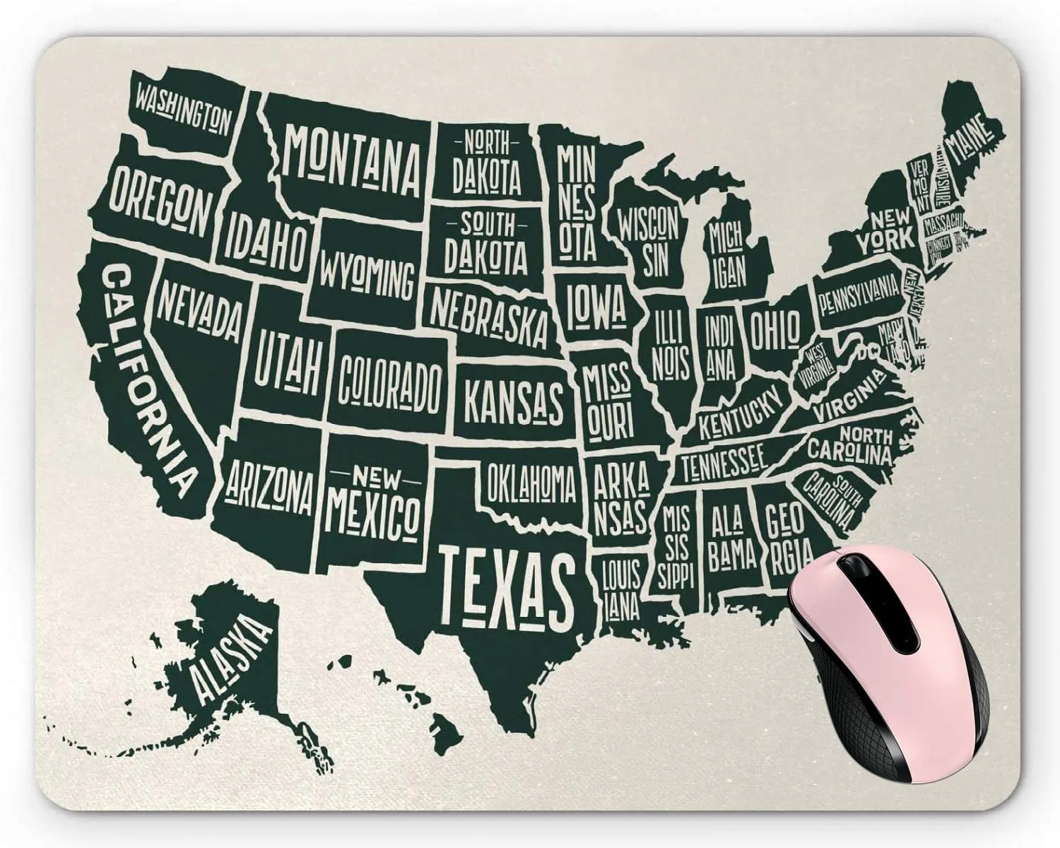 Amazon.com: Mapa de Estados Unidos de América con nombres de estado escritos en blanco y negro para ratón, alfombrilla de ratón de 8.6 x 7.1 pulgadas : Productos de Oficina Amazon.com: Mapa de Estados Unidos de América con nombres de estado escritos en blanco y negro para ratón, alfombrilla de ratón de 8.6 x 7.1 pulgadas : Productos de Oficina