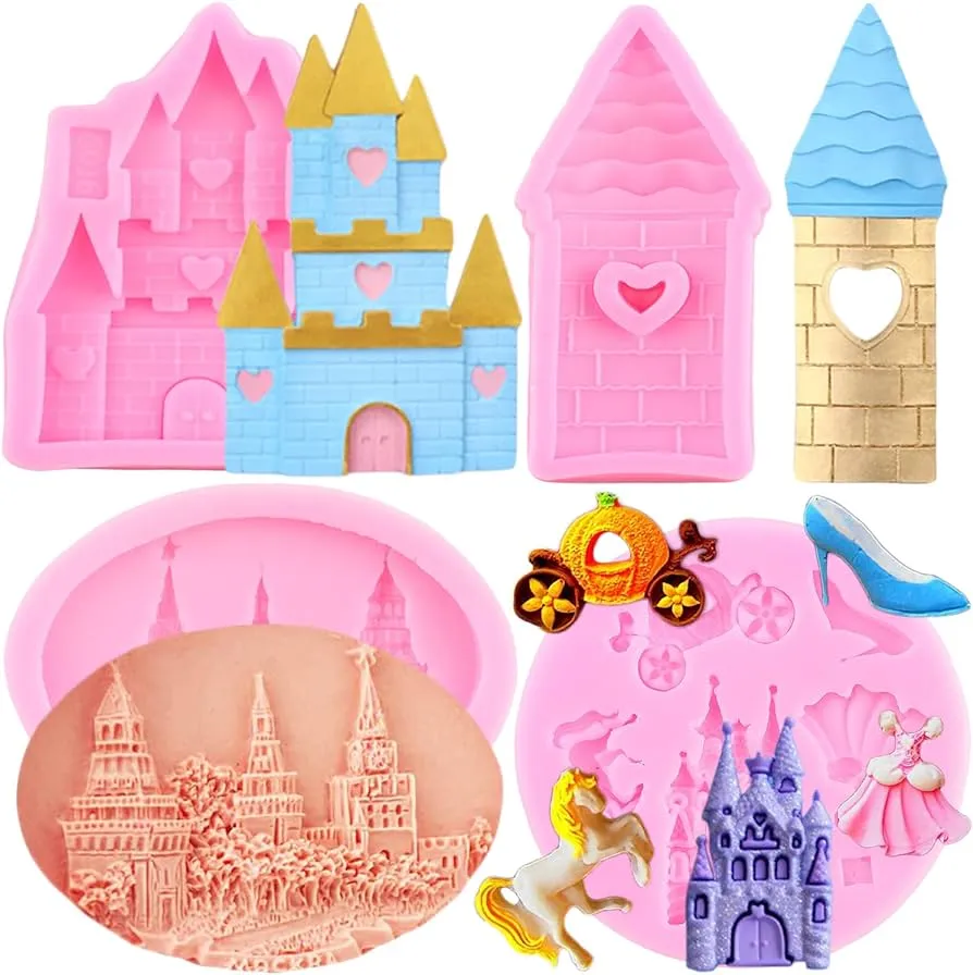 Amazon.com: Mujiang Moldes de silicona castillo, molde de fondant de Cenicienta, cuentos de hadas, castillo, calabaza, carro, princesa, vestido de cristal, molde de silicona para chocolate, caramelo para decoración de pasteles, pasta Amazon.com: Mujiang Moldes de silicona castillo, molde de fondant de Cenicienta, cuentos de hadas, castillo, calabaza, carro, princesa, vestido de cristal, molde de silicona para chocolate, caramelo para decoración de pasteles, pasta