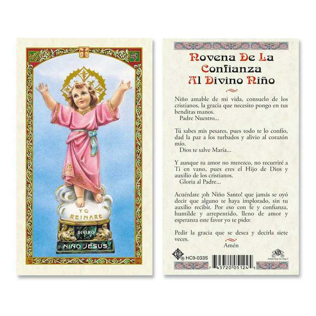 Amazon.com: Novena De La Confianza Al Nino Divino Tarjetas de Oración Laminadas en Español Tarjetas de Oración Laminadas en Español - Paquete de 25 : Productos de Oficina Amazon.com: Novena De La Confianza Al Nino Divino Tarjetas de Oración Laminadas en Español Tarjetas de Oración Laminadas en Español - Paquete de 25 : Productos de Oficina