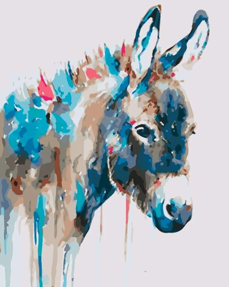 Amazon.com: Pintura por números cabeza de burro pintura al óleo Kit de bricolaje lienzo pintura para adultos principiantes y niños con pinturas acrílicas y pinceles pintura arte decoración del hogar 16 x Amazon.com: Pintura por números cabeza de burro pintura al óleo Kit de bricolaje lienzo pintura para adultos principiantes y niños con pinturas acrílicas y pinceles pintura arte decoración del hogar 16 x