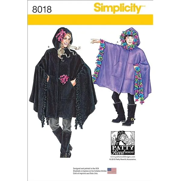 Amazon.com: Simplicity patrones del Niño, de las niñas y tallas Polar Ponchos tamaño: un (S – L/S – L), 8018 : Arte y Manualidades Amazon.com: Simplicity patrones del Niño, de las niñas y tallas Polar Ponchos tamaño: un (S – L/S – L), 8018 : Arte y Manualidades