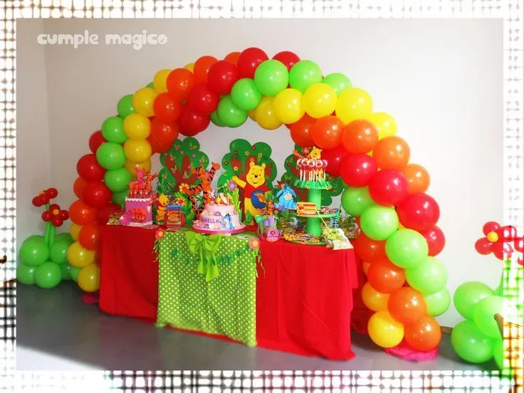 Ambientación para cumples de Winnie the pooh on Pinterest | Mesas ...