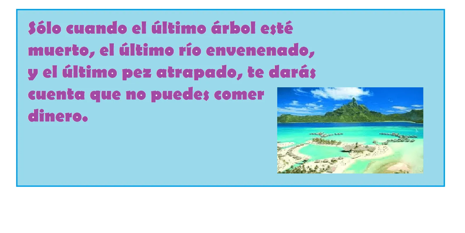 El medio ambiente y su cuidado