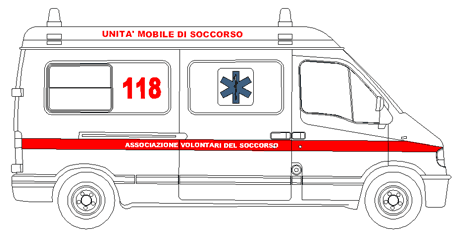 Ambulanza dwg - autoambulanza dwg