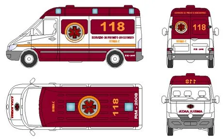 Ambulanza dwg - autoambulanza dwg