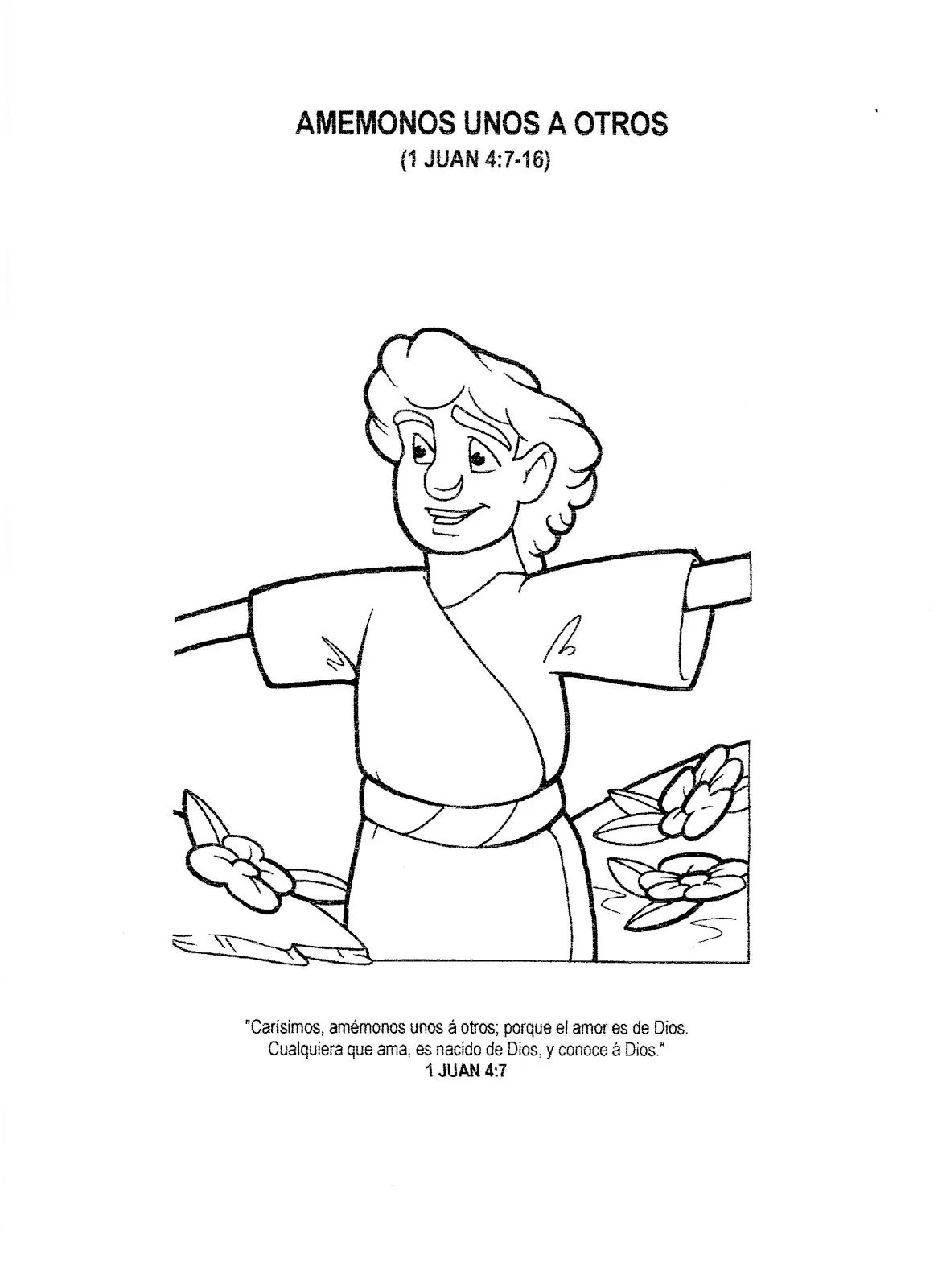 Amemonos unos a otros para colorear - 1 Juan 4:7-16 ~ Dibujos ... Amemonos unos a otros para colorear - 1 Juan 4:7-16 ~ Dibujos ...