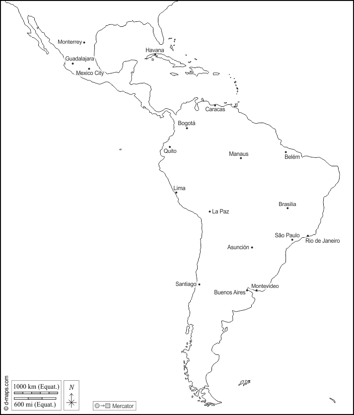 América Latina: Mapa gratuito, mapa mudo gratuito, mapa en blanco ... América Latina: Mapa gratuito, mapa mudo gratuito, mapa en blanco ...