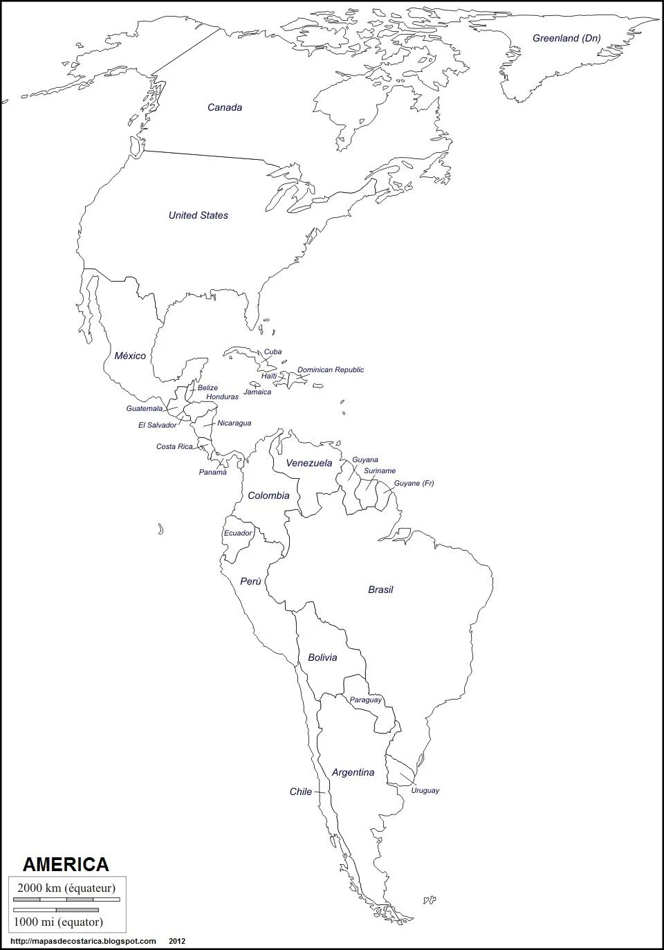 AMERICA | MAPAS DE