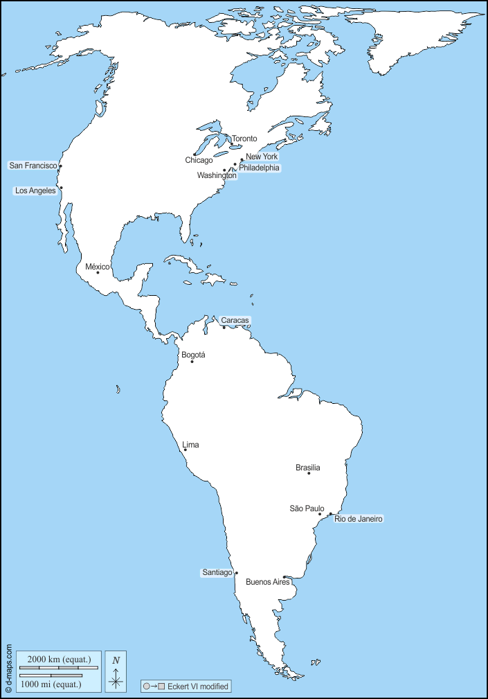 América: Mapas gratuitos, mapas mudos gratuitos, mapas en blanco ... América: Mapas gratuitos, mapas mudos gratuitos, mapas en blanco ...