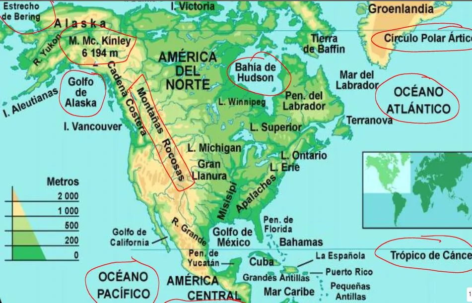 América del Norte y Sur (Mapa físico) | 6º PRIMARIA DEL COLEGIO ... América del Norte y Sur (Mapa físico) | 6º PRIMARIA DEL COLEGIO ...
