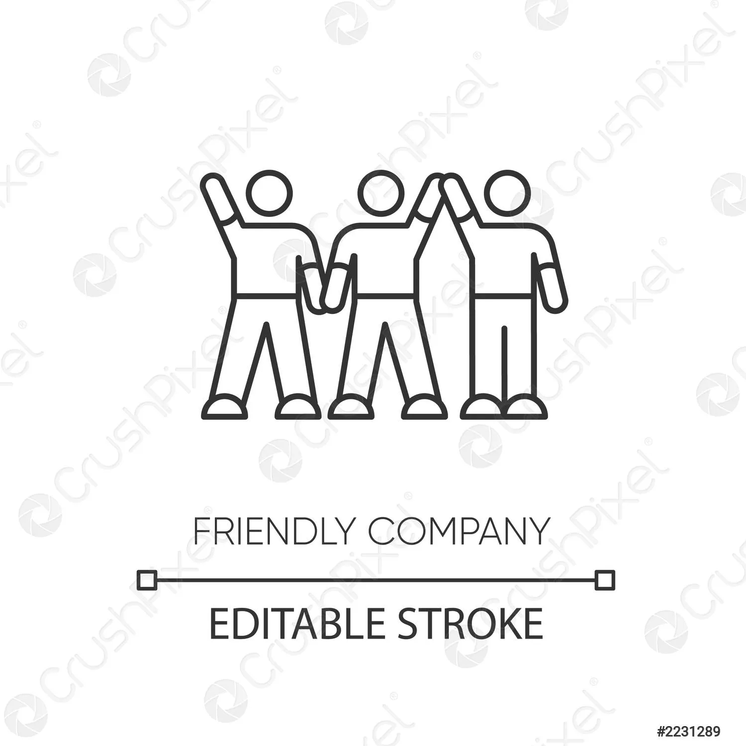 Amigable compañía píxel perfecto lineal icono delgada l - vector de stock 2231289 | Crushpixel Amigable compañía píxel perfecto lineal icono delgada l - vector de stock 2231289 | Crushpixel