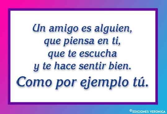 Un amigo..., Frases Informales, tarjetas