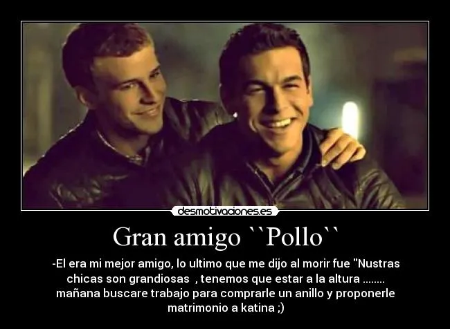 Gran amigo ``Pollo`` | Desmotivaciones