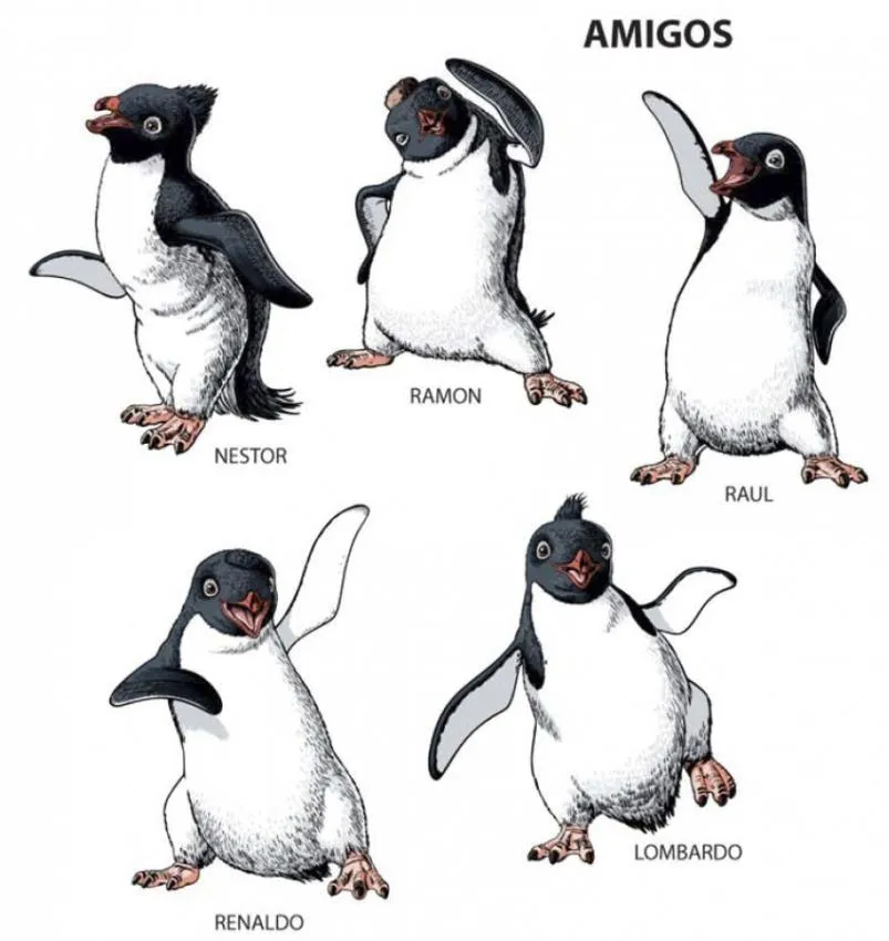 Amigos - Dibujos para colorear PINGUINOS HAPPY FEET Amigos - Dibujos para colorear PINGUINOS HAPPY FEET
