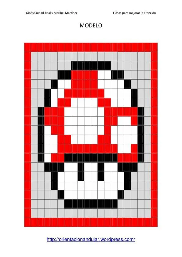 Amigos de Supermario en Cuadrículas numéricas. Te atreves