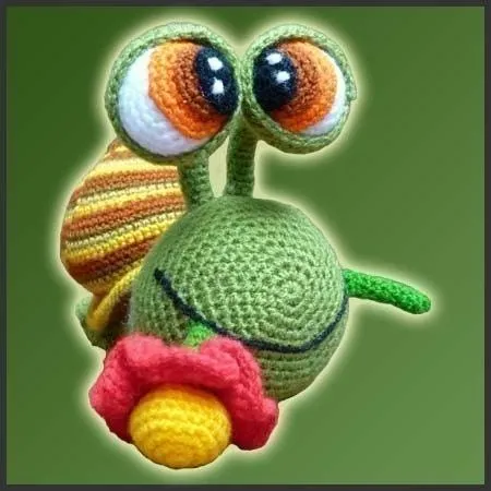 Amigurumi Crochet Patron Melvin El Caracol por DeliciousCrochet Amigurumi Crochet Patron Melvin El Caracol por DeliciousCrochet