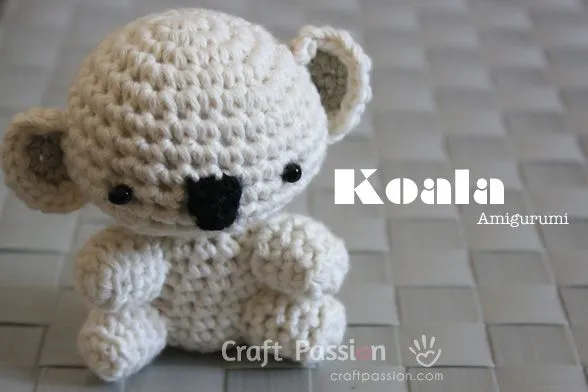Amigurumi | Koala | Free Pattern & Tutorial at CraftPassion.