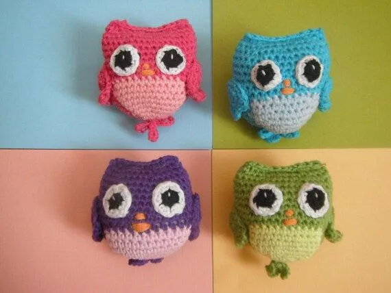 Amigurumi llavero búho por Mamugurumi en Etsy Amigurumi llavero búho por Mamugurumi en Etsy