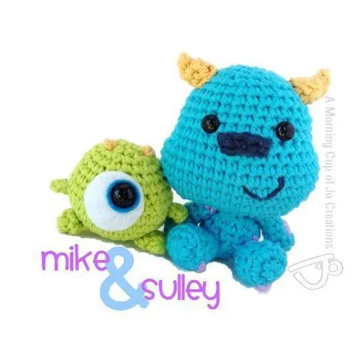 Amigurumi Mike and Sulley | Ya-De