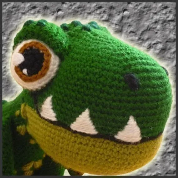 Amigurumi Patron Crochet Dinosaurio T-Rex por DeliciousCrochet