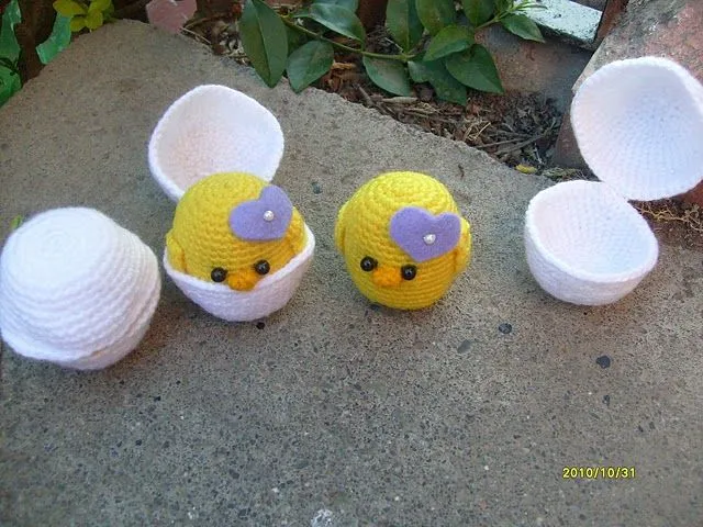 Amigurumi Pollito con huevo | Flickr - Photo Sharing!