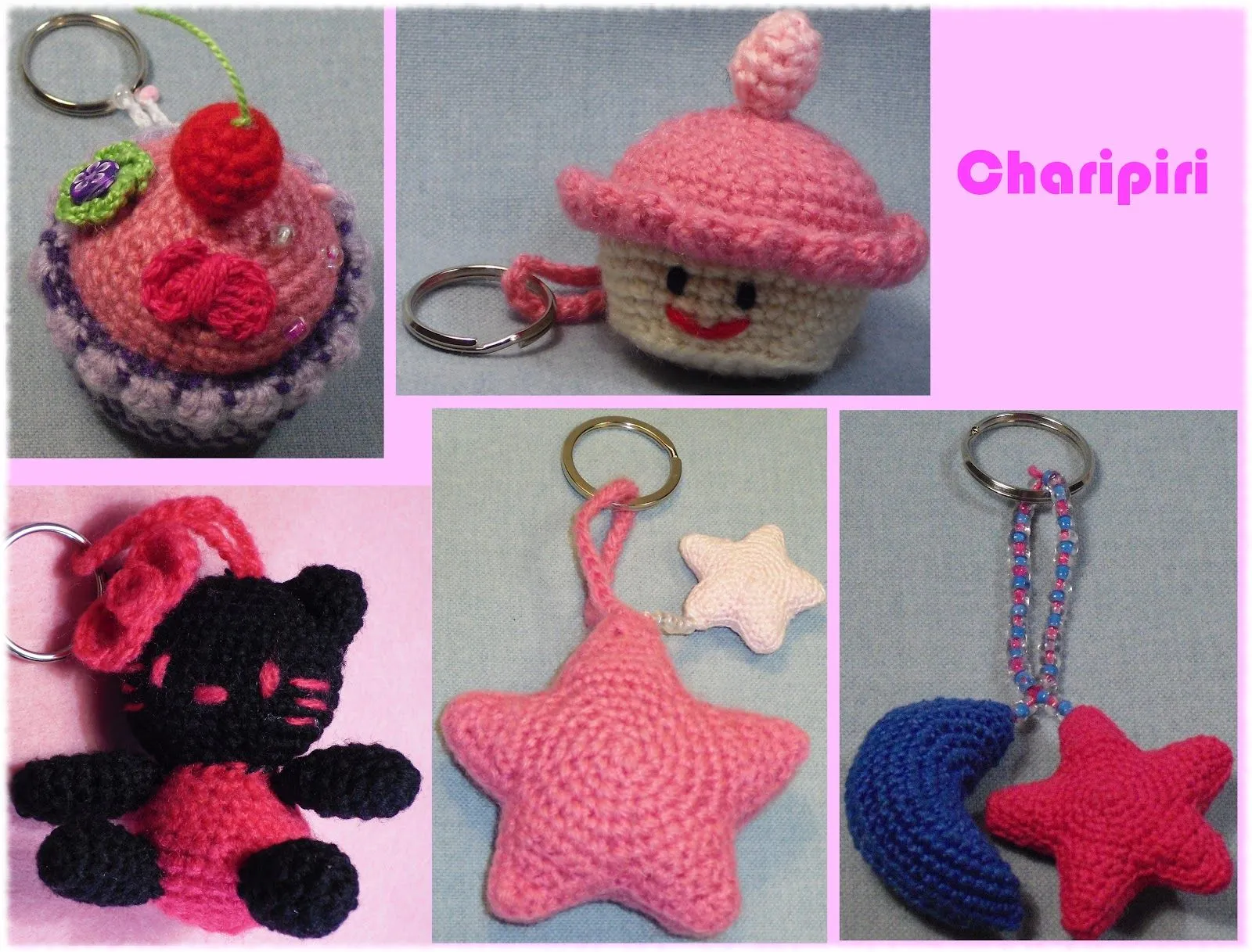 Amigurumis en español: LLaveros amigurumi