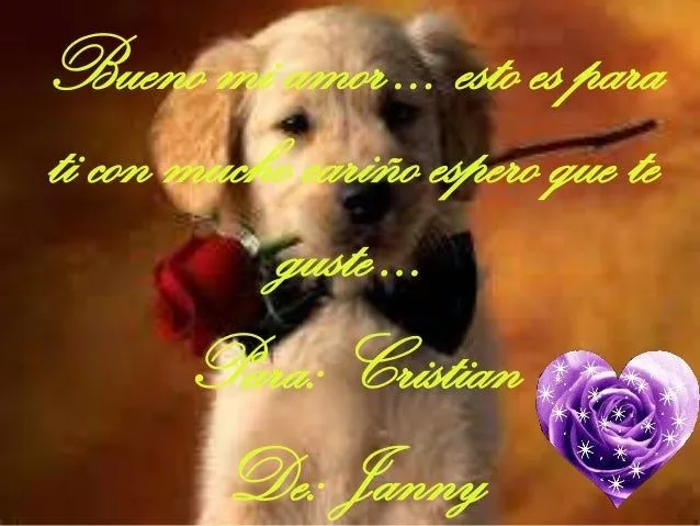 Te amo mi amorcito kriz