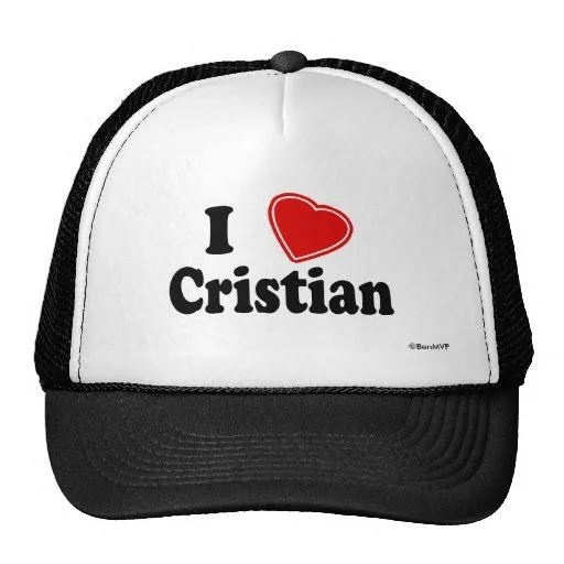Amo a Cristian Gorros Bordados | Zazzle