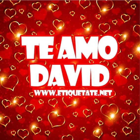 TE AMO DAVID - IMAGENES PARA ETIQUETAR FACEBOOK | MASSFACEBOOK