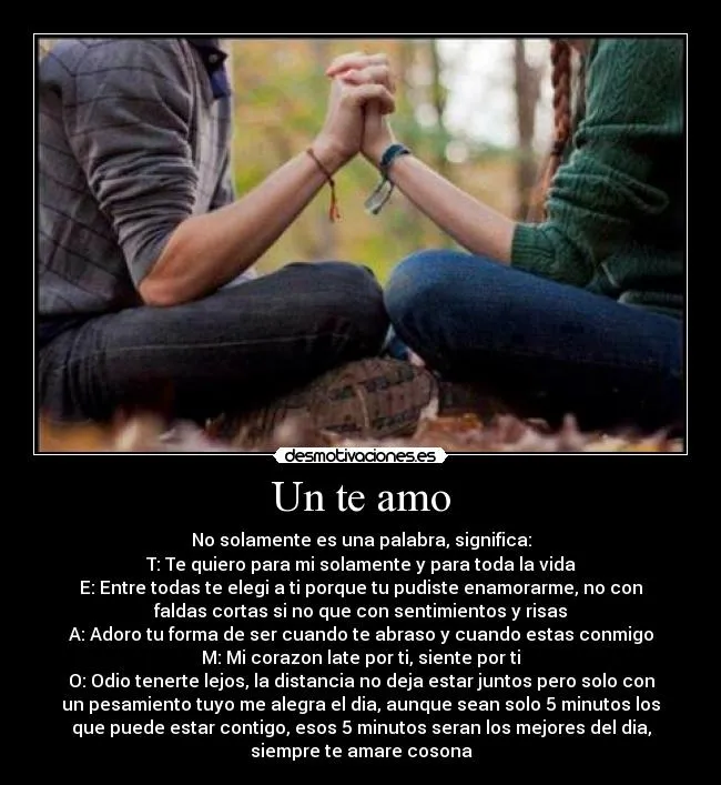 Un te amo | Desmotivaciones