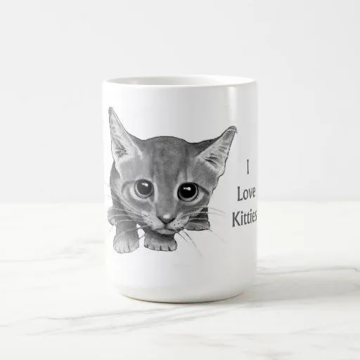 Amo gatitos: Dibujo de lápiz lindo: Gato Grande-Ob Tazas De Café ... Amo gatitos: Dibujo de lápiz lindo: Gato Grande-Ob Tazas De Café ...