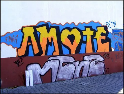 Te amo graffitis - Imagui
