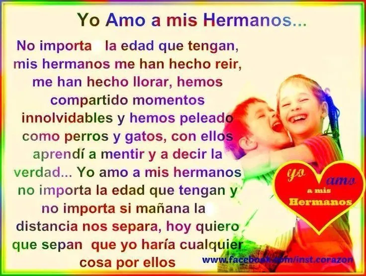 YO AMO A MIS HERMAN@S! ♡ | Frases!!! | Pinterest | Sibling YO AMO A MIS HERMAN@S! ♡ | Frases!!! | Pinterest | Sibling