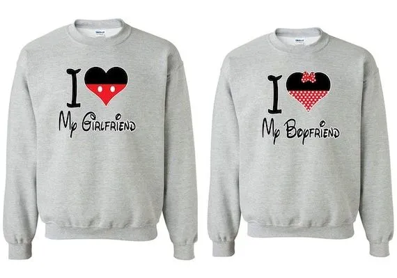 Amo a mi novia & amo a mi novio par cuello por Capricorntees