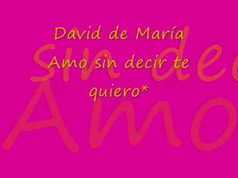 Paroles Amo Sin Decir Te Quiero - David DeMaria