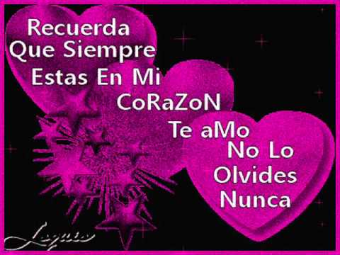 te amo tu lo sabes - YouTube
