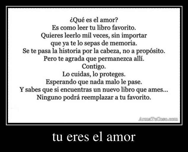 tu eres el amor