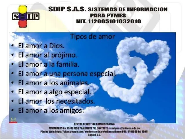Valor del amor