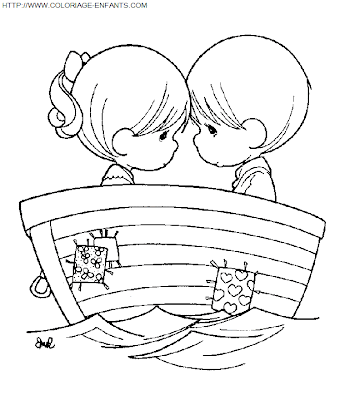 amor y amistad para colorear