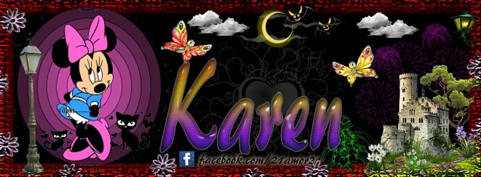 Amor-Amor: Portadas para tu Facebook con tu nombre,Karen