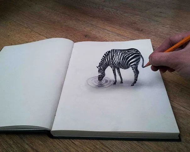 Por Amor al Arte: Nuevos Dibujos 3D Lápiz de Ramon Bruin Por Amor al Arte: Nuevos Dibujos 3D Lápiz de Ramon Bruin