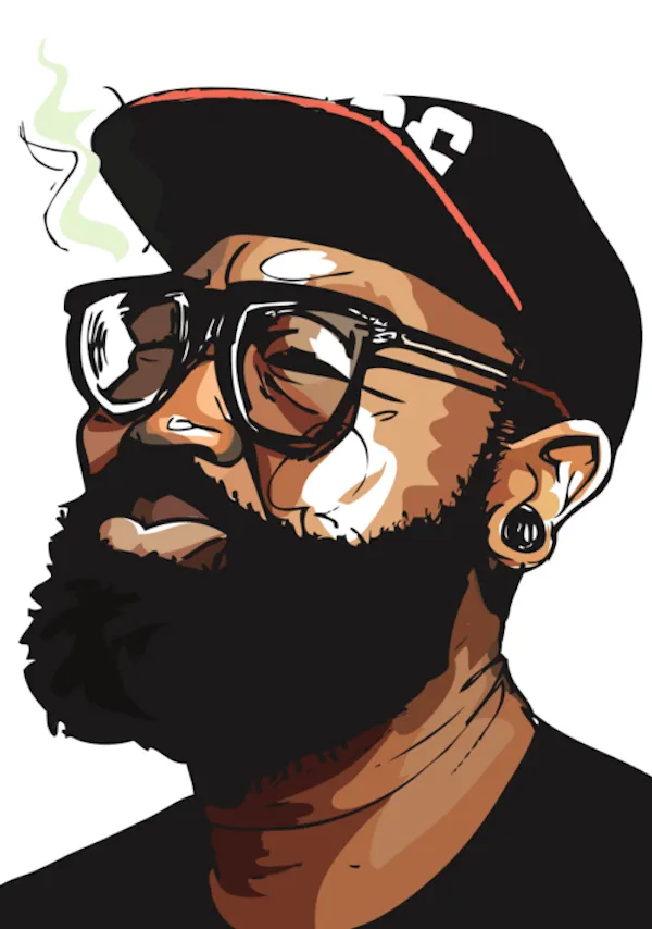 Por Amor al Arte: Dibujos de artistas de Hip Hop por Will Prince