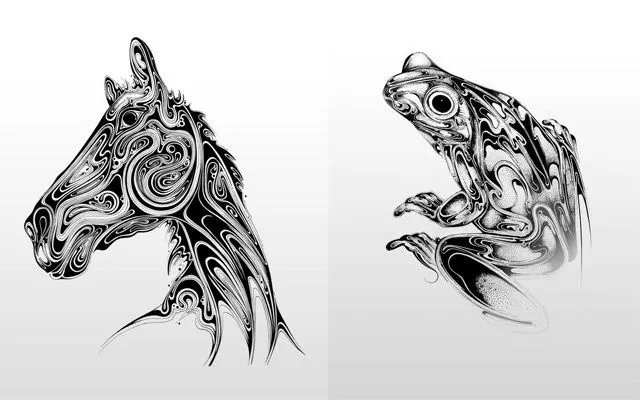 Por Amor al Arte: Magníficos dibujos lapices de tinta, Vida ...