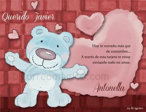 amor carino - Tarjetas para imprimir GRATIS en tu casa en www ...