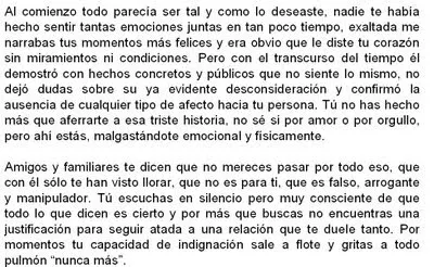 Amor no correspondido : Test de Amor y Desamor Amor no correspondido : Test de Amor y Desamor